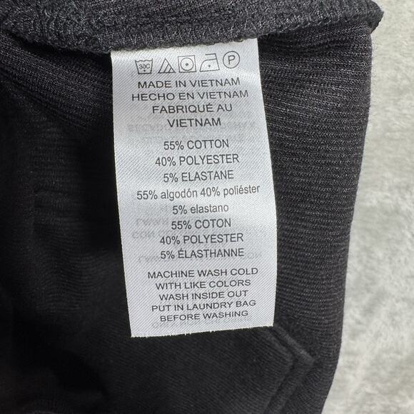 MICHAEL KORS NEW Corduroy Pull On Pants Women 2X Black High Rise Straight Ankle - Picture 12 of 13